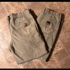 Men’s Carhartt carpenter work pants 34x30